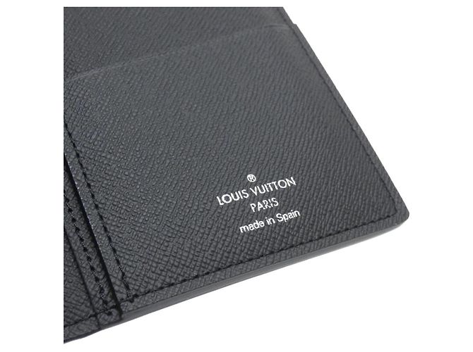 Cartera Louis Vuitton Monogram Eclipse Brazza Negro - vista 3