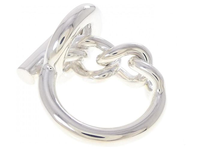 Hermès Hermes Croisette Band Ring Silber - Ansicht 3