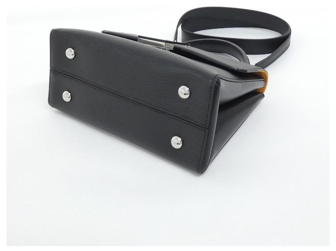 Borsa Louis Vuitton Epi Grenelle PM Nero - vista 3