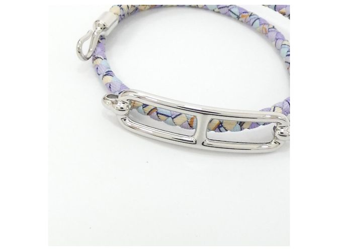 Hermès Pulsera charm Hermes Reli Double Tour Púrpura - vista 3
