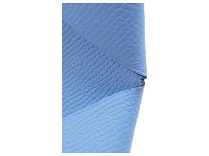 Hermès Tarjetero Hermes Calvi - Cuero Epsom Celeste Azul claro - vista 3