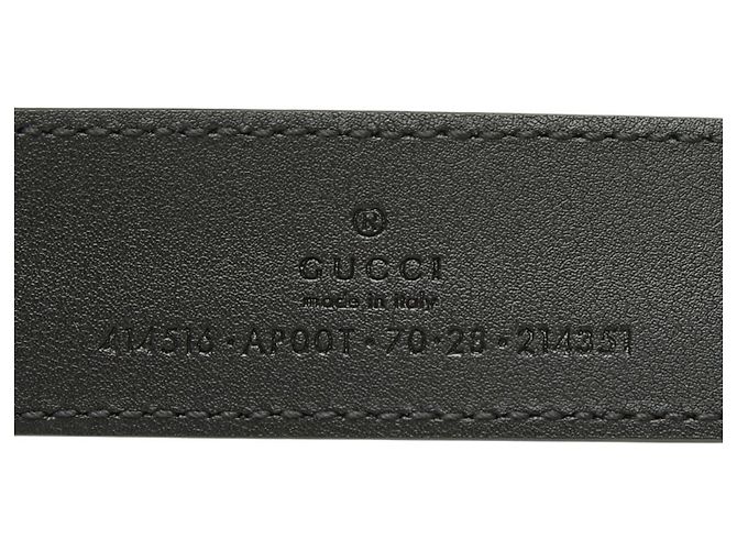 Gucci GG Marmont Emblem Wide Buckle Gürtel Schwarz - Ansicht 5