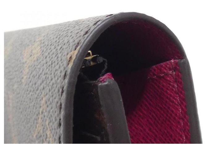 Cartera Louis Vuitton Monogram Portefeuille Emilie Castaño Fucsia - vista 3