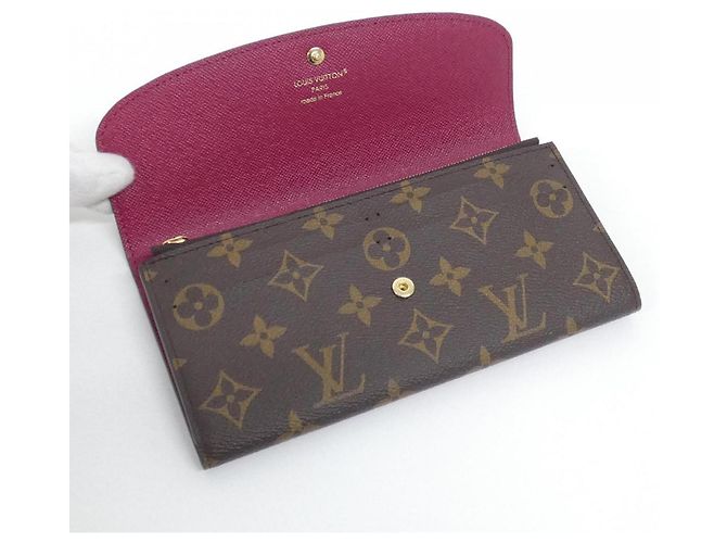Cartera Louis Vuitton Monogram Portefeuille Emilie Castaño Fucsia - vista 5