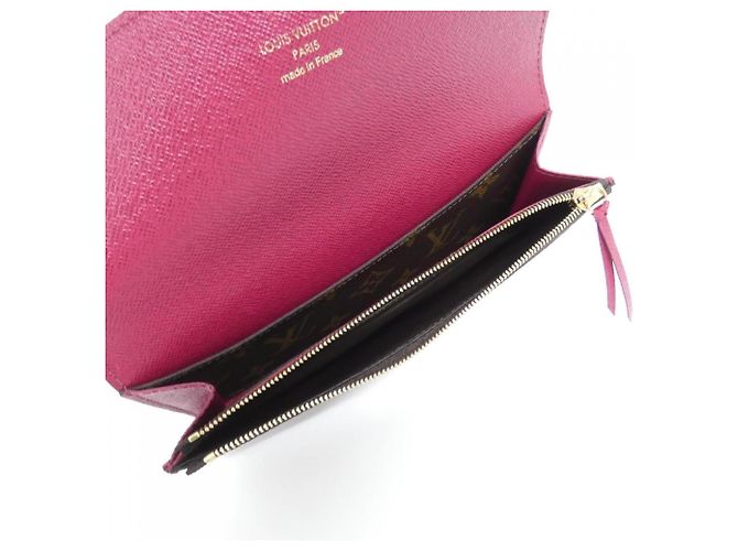 Cartera Louis Vuitton Monogram Portefeuille Emilie Castaño Fucsia - vista 6