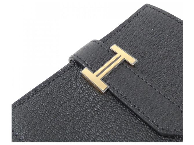 Hermès Bearn Mini Wallet Schwarz Golden - Ansicht 3