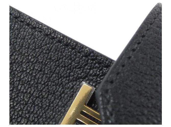 Hermès Bearn Mini Wallet Schwarz Golden - Ansicht 4