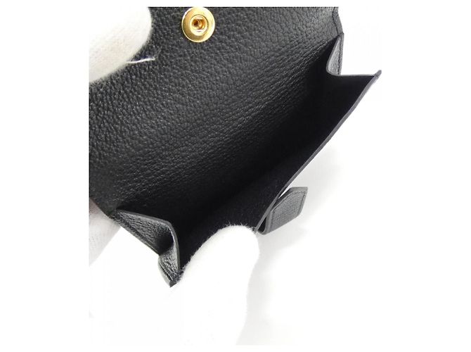 Hermès Bearn Mini Wallet Schwarz Golden - Ansicht 6