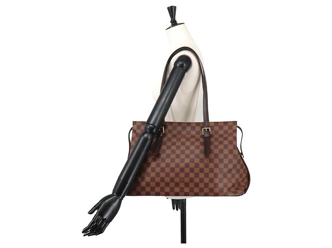 Borsa Tote Louis Vuitton Damier Chelsea Marrone Damier ebene - vista 10