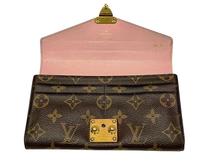 Cartera larga Pallas Louis Vuitton Castaño Rosa Monograma - vista 3