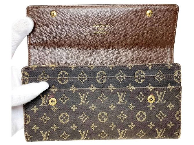 Portafoglio Louis Vuitton in Ebene e Galle Damier ebene - vista 3
