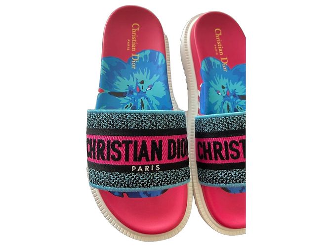 Sandali Dway di Dior Nero Rosa Blu Multicolore - vista 2