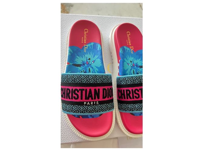 Sandali Dway di Dior Nero Rosa Blu Multicolore - vista 4