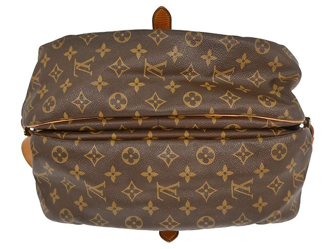 Louis Vuitton Saumur Monogram Canvas 35 Marrone - vista 6