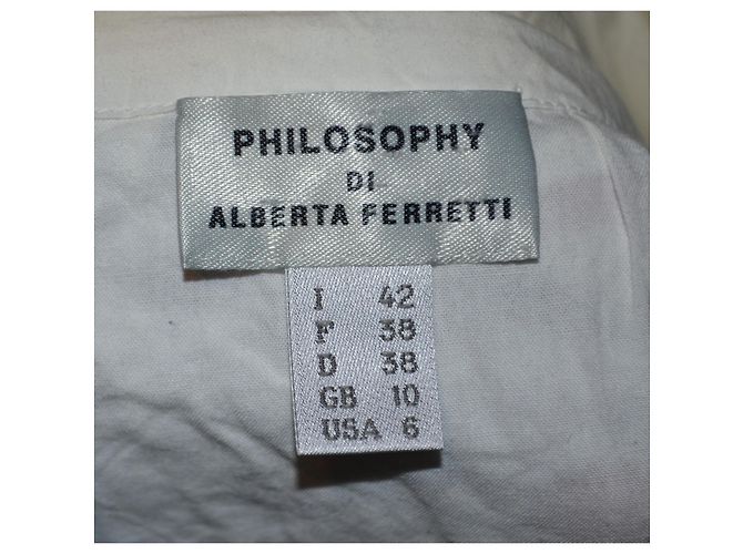 Philosophy Di Alberta Ferretti Top de encaje sangallo blanco - vista 6