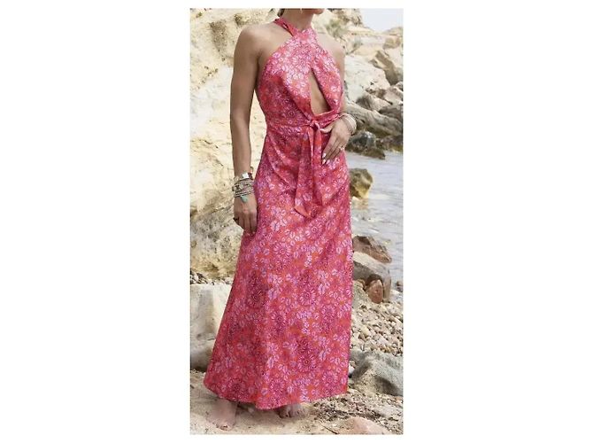 Autre Marque Maxikleid Anastasia Fakli Pink Rot - Ansicht 2