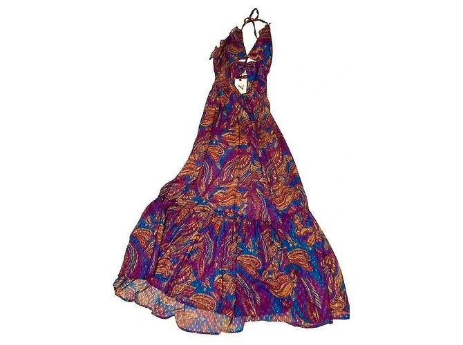 Autre Marque Maxikleid mit Paisley-Print Mallory THE LABEL Pink Blau Orange Lila - Ansicht 2