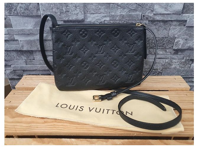 Louis Vuitton Twice Crossbody in pelle Empreinte Nero - vista 3