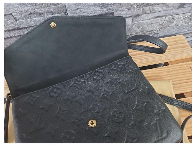 Louis Vuitton Twice Crossbody in pelle Empreinte Nero - vista 5