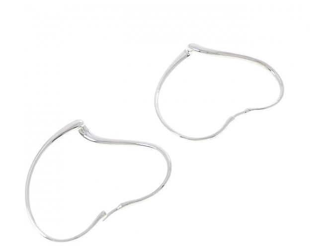 Tiffany & Co Orecchini a cerchio Tiffany Open Heart Argento - vista 3