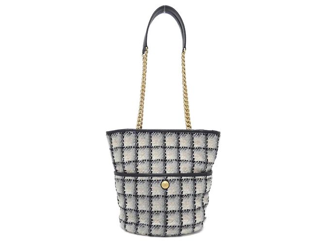 Borsa a Spalla Chanel Beige, Nero e Grigio Marrone - vista 2