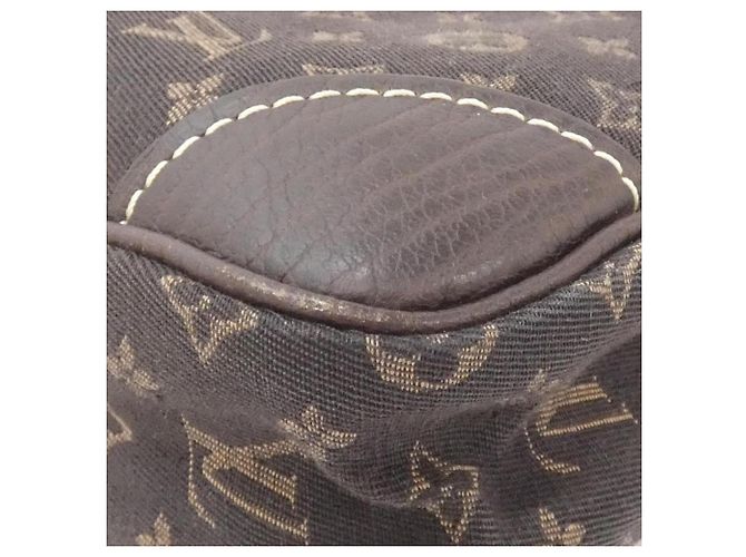 Borsa a tracolla Louis Vuitton Monogram Mini Lin Danube Marrone - vista 3