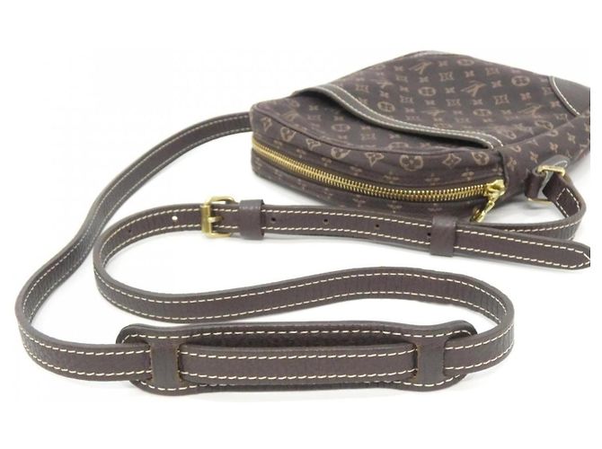 Borsa a tracolla Louis Vuitton Monogram Mini Lin Danube Marrone - vista 8