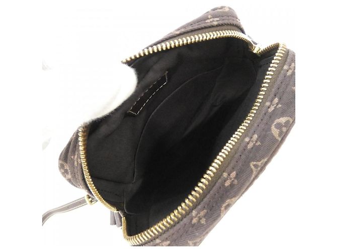 Borsa a tracolla Louis Vuitton Monogram Mini Lin Danube Marrone - vista 9