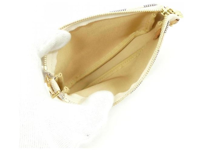 Louis Vuitton Damier Azur Mini Pochette Accessoires Blanco Azul - vista 6