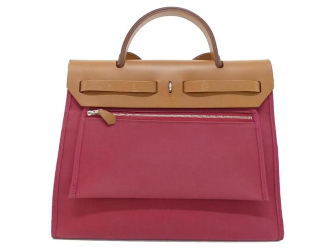 Hermès Borsa Hermes Herbag Zip PM Rosso - vista 2