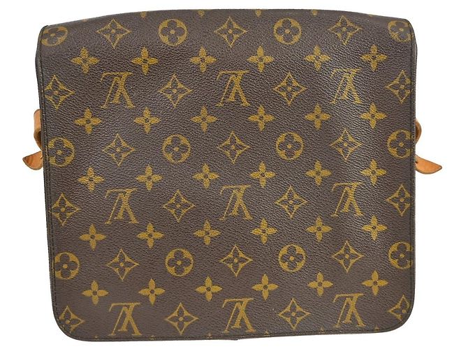 Borsa Louis Vuitton Cartouchiere Monogram Canvas GM Marrone - vista 2