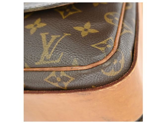 Borsa Louis Vuitton Cartouchiere Monogram Canvas GM Marrone - vista 7