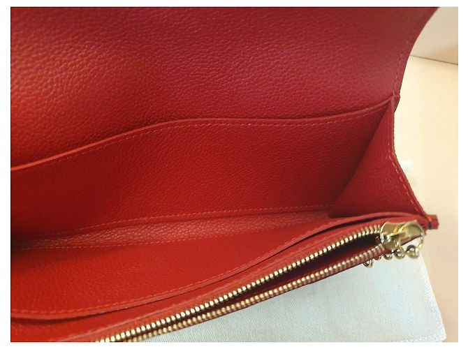 Louis Vuitton Cartera Emilie Flower Empreinte Cuero Marine Rouge Roja Azul oscuro - vista 4