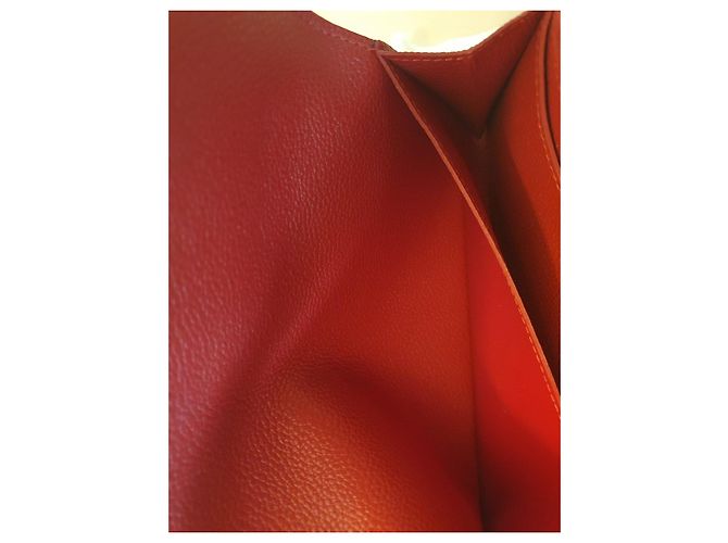 Louis Vuitton Cartera Emilie Flower Empreinte Cuero Marine Rouge Roja Azul oscuro - vista 6