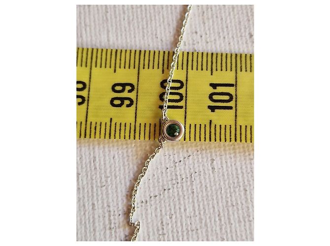 Tiffany & Co. Peretti Silberkette mit Tsavorite Grün - Ansicht 10