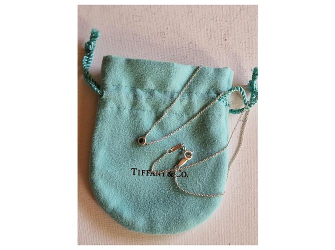 Tiffany & Co. Peretti Silberkette mit Tsavorite Grün - Ansicht 13