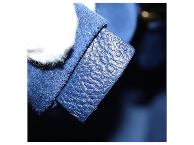 Céline Celine Luggage Smooth Leather Medium Blu navy - vista 7