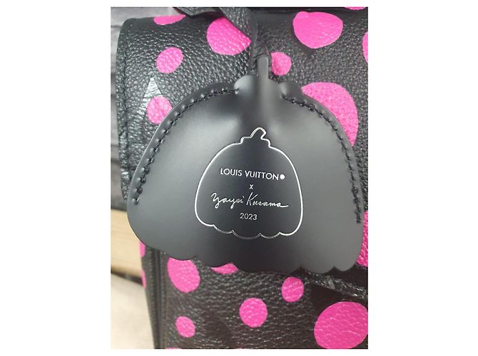 Metis Louis Vuitton x Yayoi Kusama Pochette NM - Nero e Rosa - vista 2