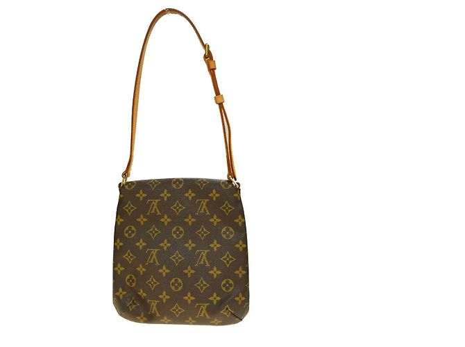 Borsa Louis Vuitton Musette Salsa in Tela Monogram PM Marrone - vista 2