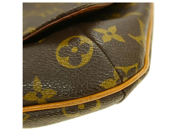 Borsa Louis Vuitton Musette Salsa in Tela Monogram PM Marrone - vista 7
