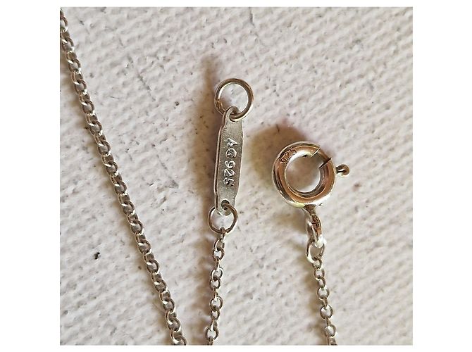 Colar Tiffany & Co. Chave Coração Diamante Prata 925 - vista 10