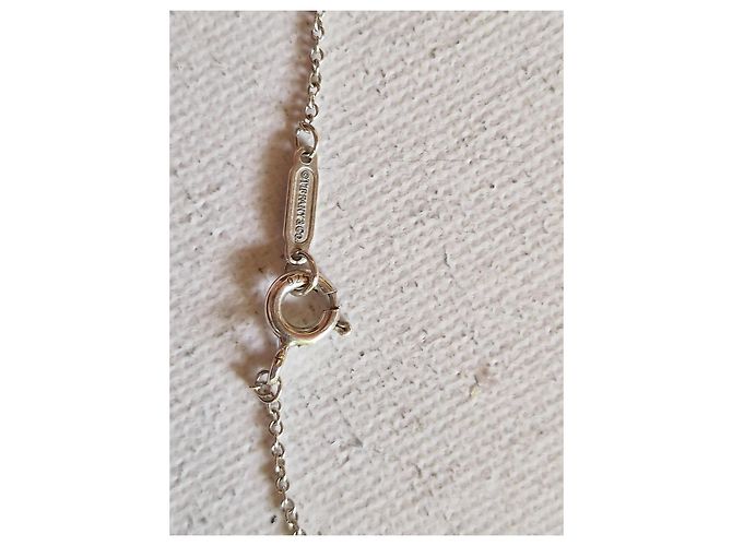Colar Tiffany & Co. Chave Coração Diamante Prata 925 - vista 8
