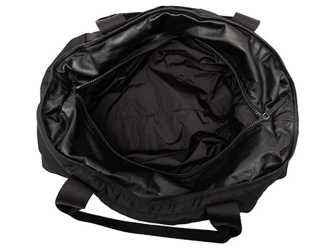 Borsa Boston con placca logo Triangle Prada Nero - vista 4