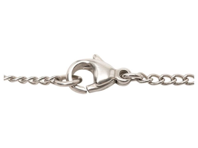 Bracciale Charm Chanel Coco Mark Motivo Fragola Argento Rosa Porpora - vista 4