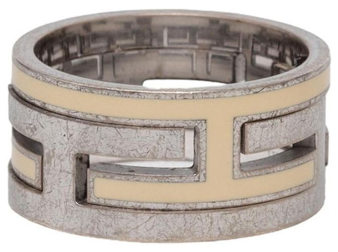 Ring Hermès Anel Move H em prata - vista 2