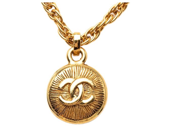 Timeless Collana a catena Chanel Vintage Coco Mark D'oro - vista 2