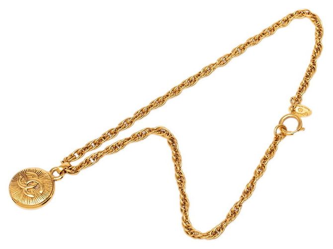 Timeless Collana a catena Chanel Vintage Coco Mark D'oro - vista 3
