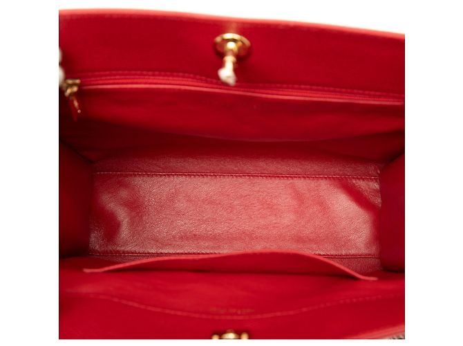 Borsa a Spalla Chanel Coco Mark Chain Rosso - vista 4