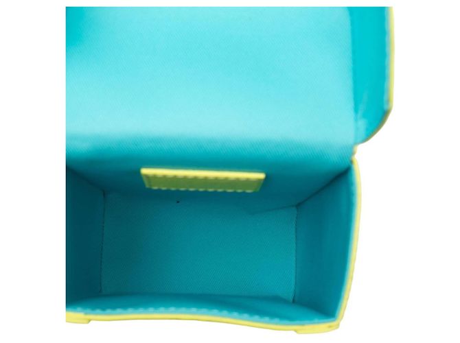 Portafoglio Louis Vuitton Monogram Vertical Trunk Blu Giallo - vista 4