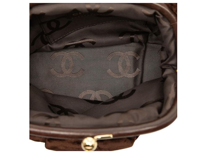 Borsa a mano Mini con chiusura Chanel Coco Mark Brown - view 4